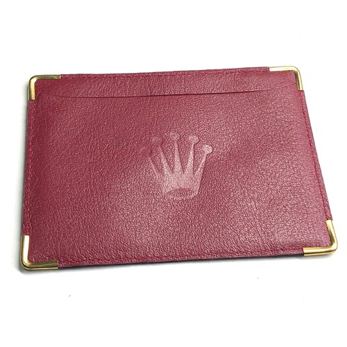 469 - Rolex credit card holder wallet - Leather