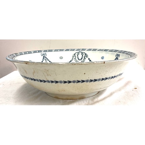 166 - Large vintage Doulton bowl, approximate diameter 43cm