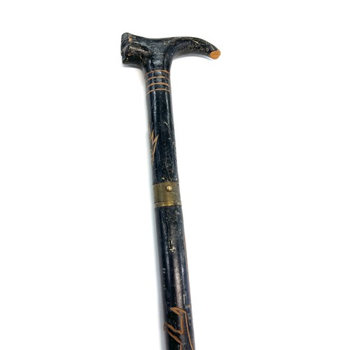 260 - Antique carved sword stick