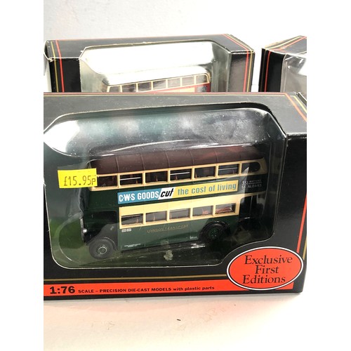 72 - 3 Exclusive first editions buses original boxed