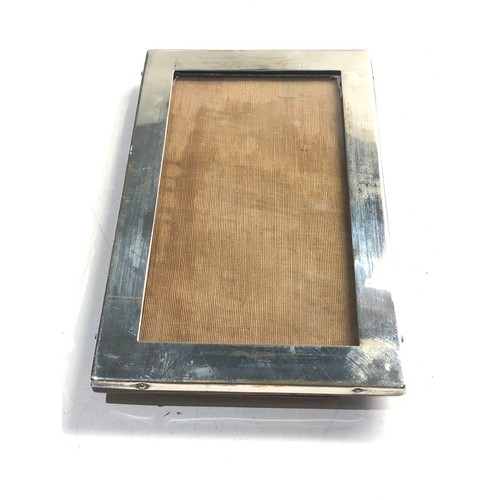 52 - 3 silver hallmarked picture frames largest measures approx 15cm by 11cm