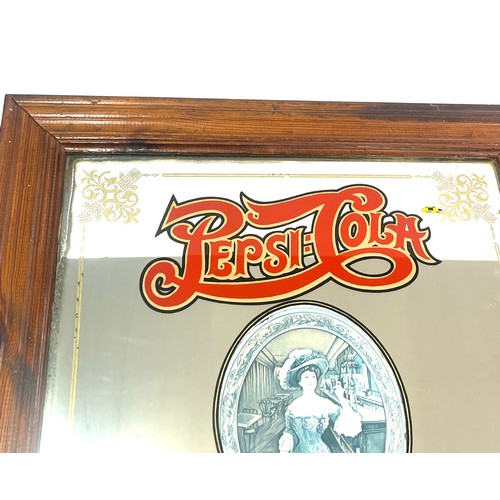 2 - Vintage Pepsi Cola advertising mirror, The pure healthful beverage, approximate mirror measurements:... 