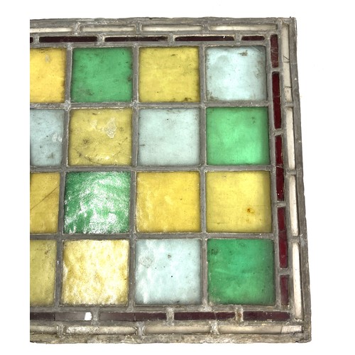 224 - Victorian stain glass window measures approx 30