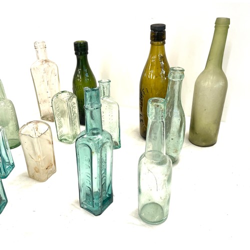 168 - Selection of vintage glass medicine bottles