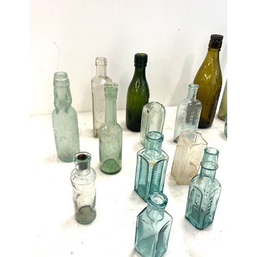 168 - Selection of vintage glass medicine bottles