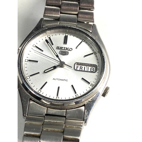 508 - Seiko 5 gents automatic wristwatch 7s26-3100 working but no warranty given