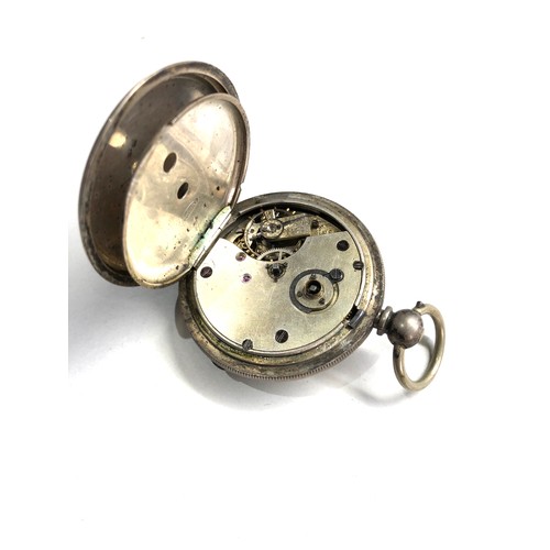 525 - Antique silver open face pocket watch spares or repair