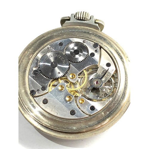 524 - Winegartens London Railway regulator open face pocket watch working but no warranty given