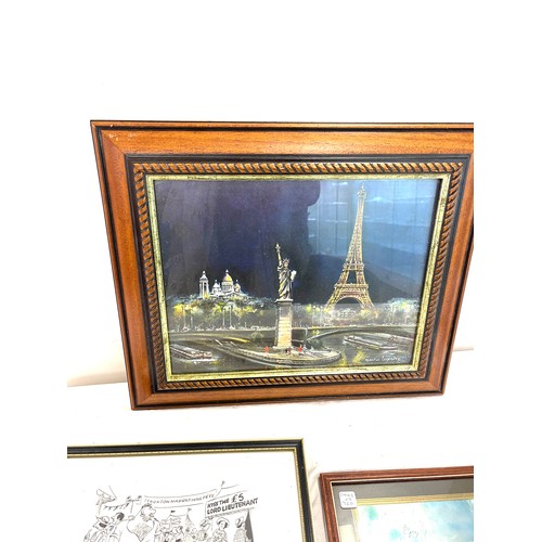 42 - Selection of 3 Framed prints larges measures approx 16