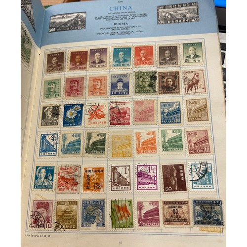 20 - Selection of stamp albums includes gay venture, The trusty stamp album,