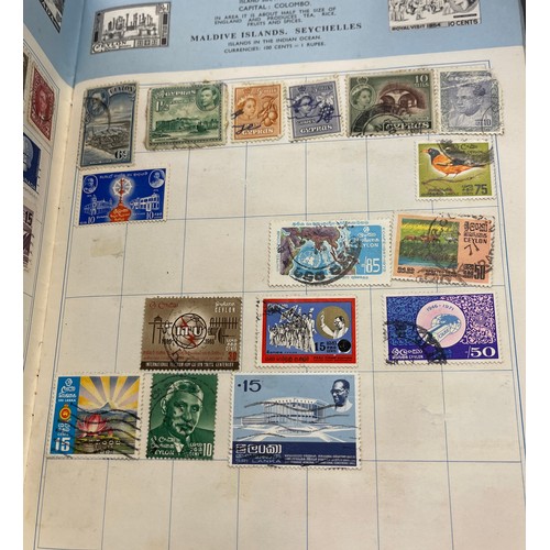 20 - Selection of stamp albums includes gay venture, The trusty stamp album,