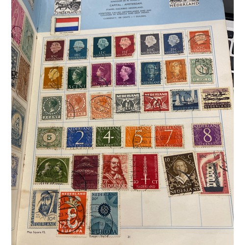 20 - Selection of stamp albums includes gay venture, The trusty stamp album,