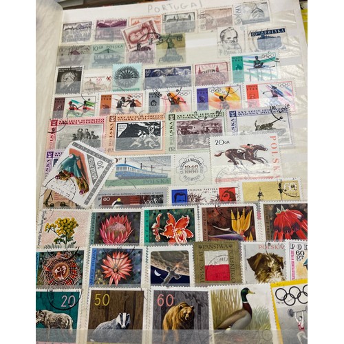 20 - Selection of stamp albums includes gay venture, The trusty stamp album,