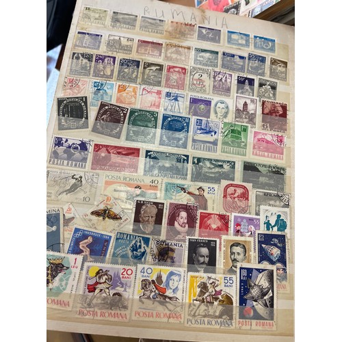 20 - Selection of stamp albums includes gay venture, The trusty stamp album,