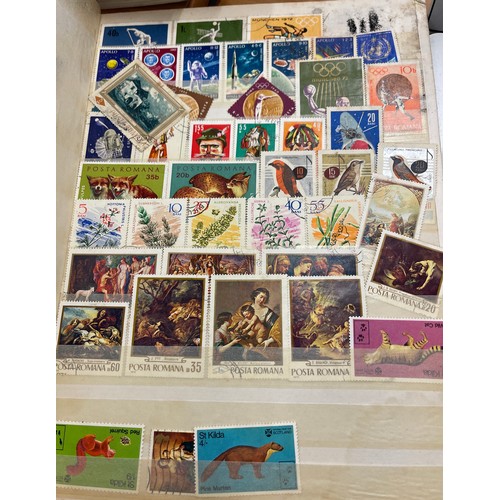 20 - Selection of stamp albums includes gay venture, The trusty stamp album,