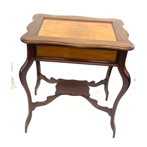 363 - Mahogany canteen chest/ table 27