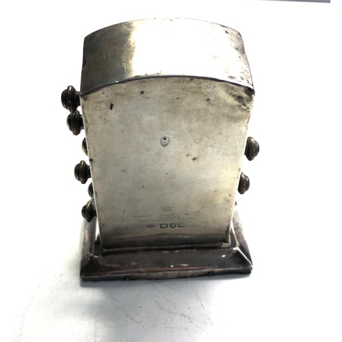 49 - Antique silver desk calendar measures approx 12cm tall age related wear and marks
