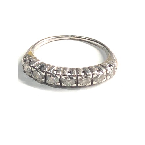 100 - 18ct gold diamond half eternity ring 0.35ct weight 2.4g split shank