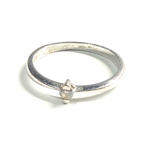 102 - 18ct white gold diamond ring weight 2.3g