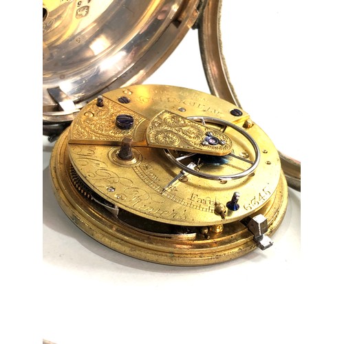 519 - Antique fusee pocket watch