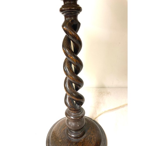 245 - Oak barley twist candle sticks