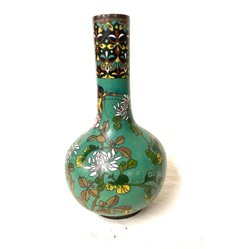 93 - Cloisonne vase measures approx 10