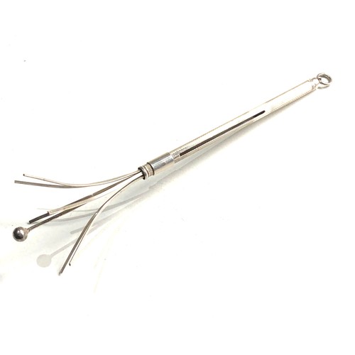 475 - Antique silver swizzle stick