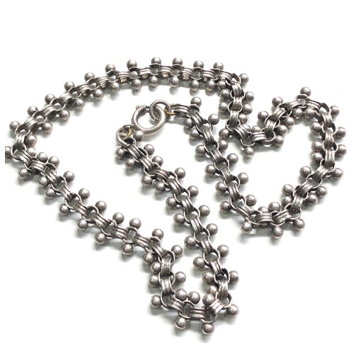 484 - Victorian silver collar 11g