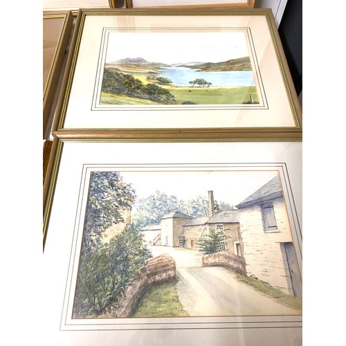 102 - 6 Framed pictures, to include 5 water colours