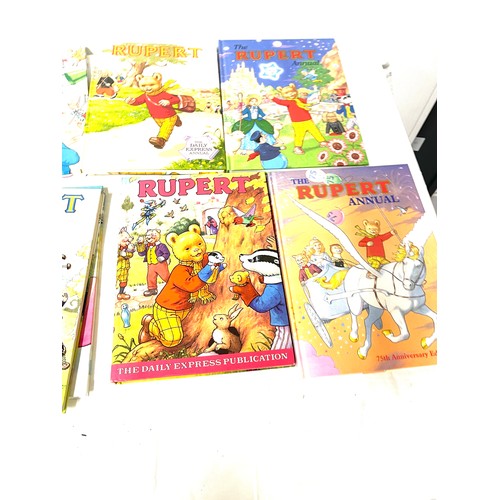 294 - Large selection of Rupert bear annuals