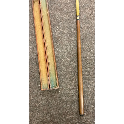 290 - Cased pool cue