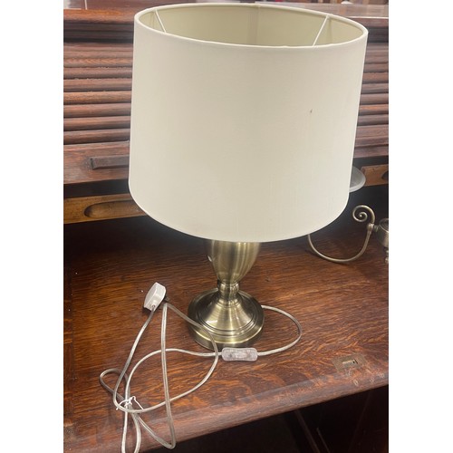 370 - Table lamp and a ceiling light fitting