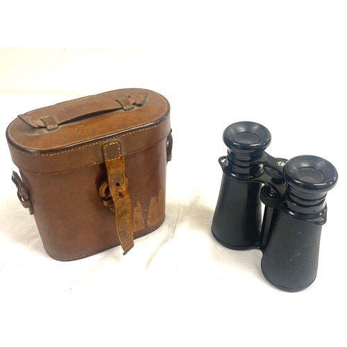 29 - J.Lizards Glasgow Edinburgh Vintage Binoculars and Leather Case