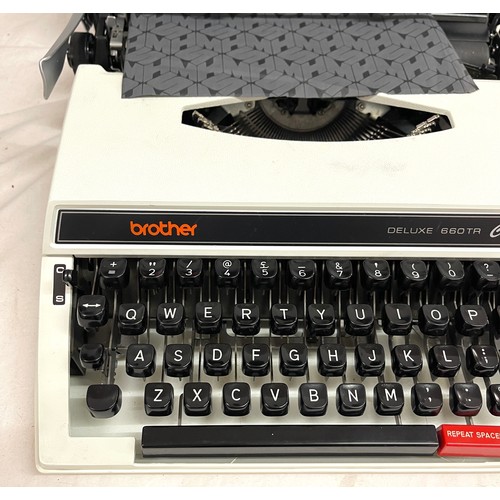 169 - Cased brother delux 660tr type writer