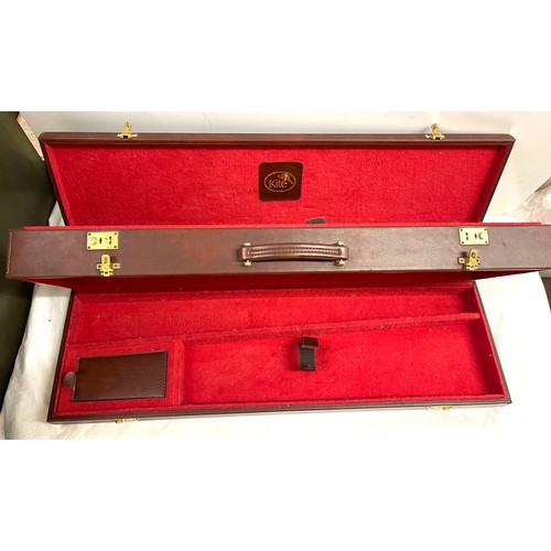 248 - Kite two tier leather gun case