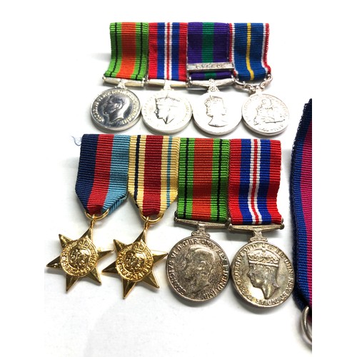 536 - Collection or military miniature medals