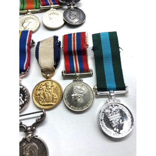 536 - Collection or military miniature medals