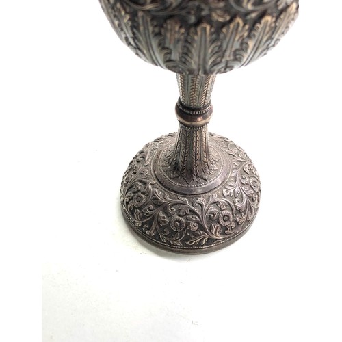 40 - Antique victorian silver goblet awarded in 1888 billiard tournament xrt tested as silver weight 257g... 