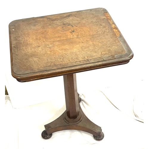 400 - Early Victorian tip top table in need of restoration measures approx 28inches tall 20.5 inches wide ... 