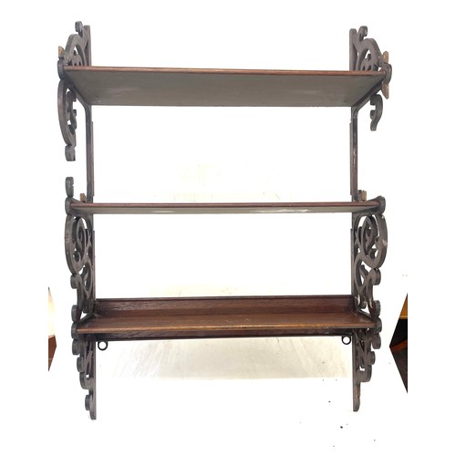 432 - Two mahogany wall racks