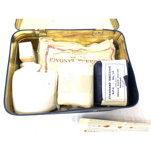 149 - Vintage boots first aid case and contents