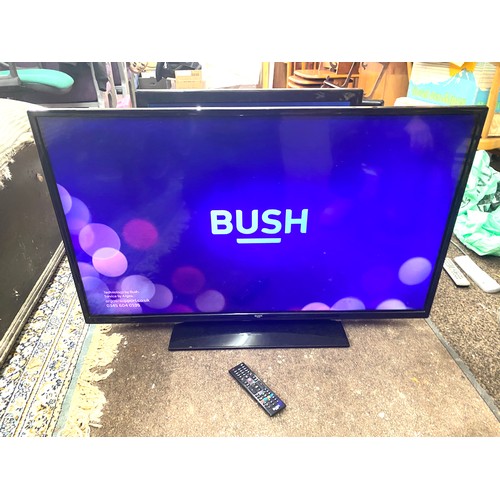 639 - Bush 40 inch flat screen TV with remote in working condition