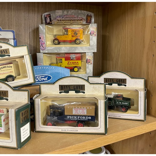 152 - Large selection of die cast cars includes dinky, corgy and days gone