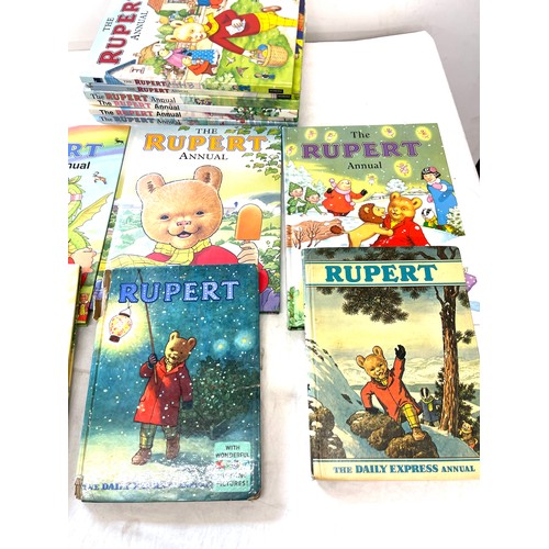 133 - Selection of Rupert bear annuals