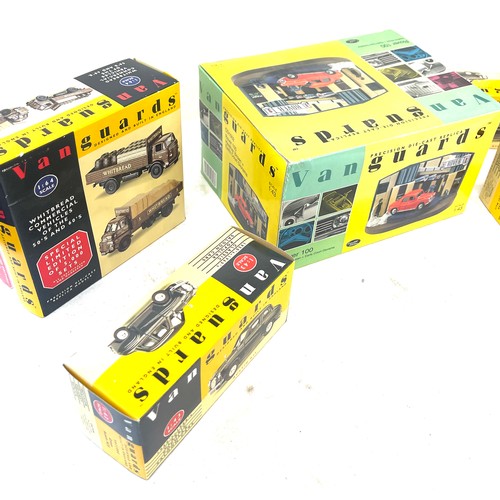 151 - Selection of 6 boxed Vanguards die cast cars includes, cd1002 rover 100,  va23000, wv2002, va400 etc