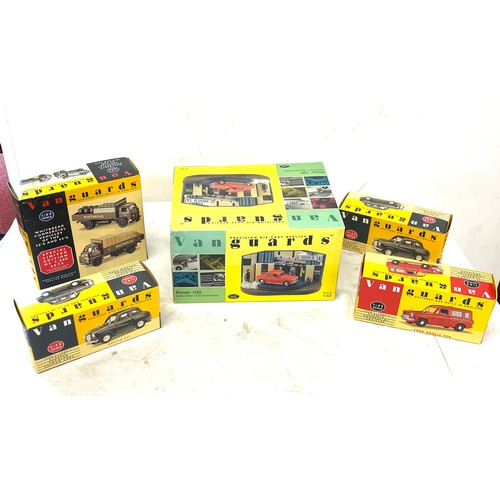 151 - Selection of 6 boxed Vanguards die cast cars includes, cd1002 rover 100,  va23000, wv2002, va400 etc