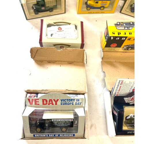 128 - Large selection of die cast vehicles includes Corgi, Days Gone, Van Guards etc