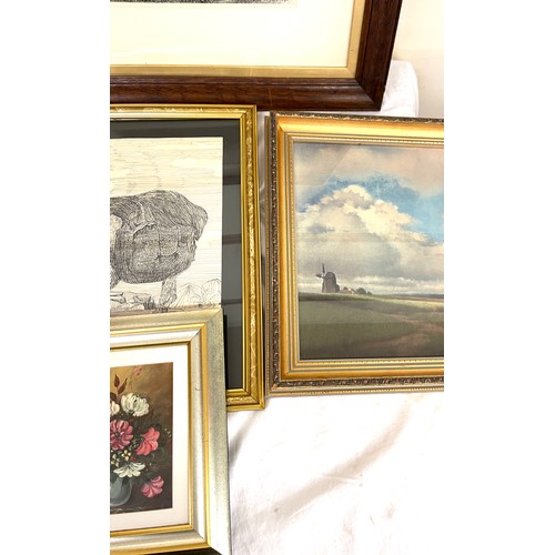 36 - Selection framed prints, various sizes, various designs