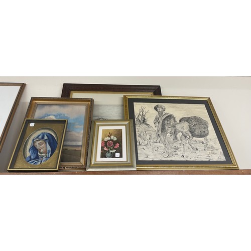 36 - Selection framed prints, various sizes, various designs