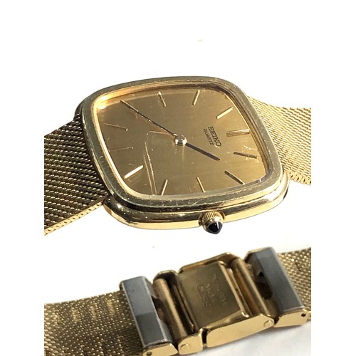 Gold plated seiko quartz 6020-5020 untested display picture 3